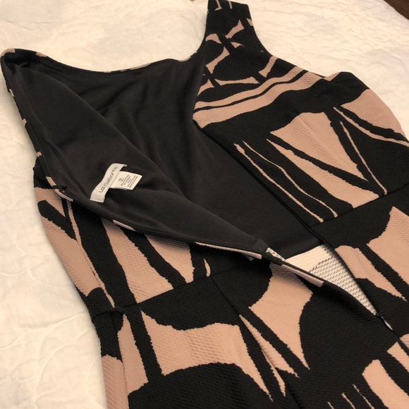 Taupe and Black Liz Claiborne Dress Wore Once - Picture 7 of 7